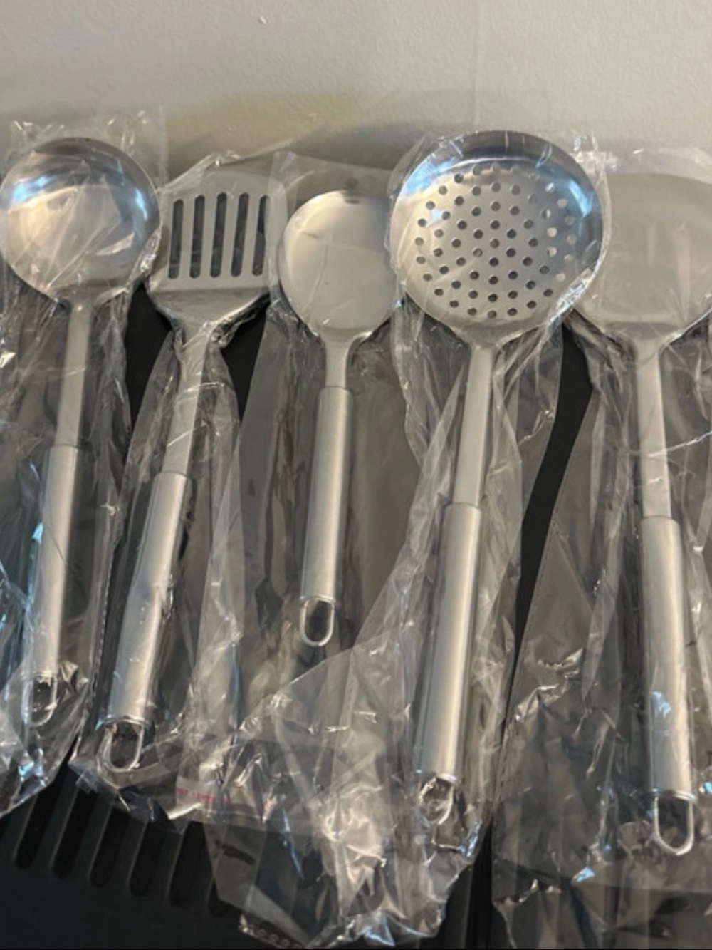 European Culture Silver Stainless Steel 6-Piece Cooking Utensil Set